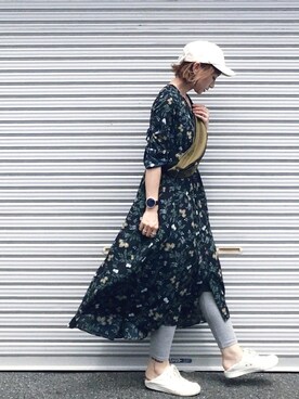 「Kodean（コデアン）のアイテム」を使った、SIZUさん（レディース・156cm）の秋コーディネート