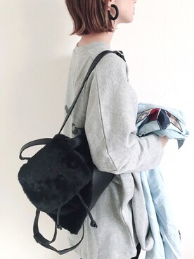 「Desigual（デシグアル）のアイテム」を使った、SIZUさん（レディース・156cm）の秋コーディネート