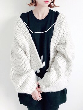 「にゃー（ニャー）のアイテム」を使った、SIZUさん（レディース・156cm）の秋コーディネート