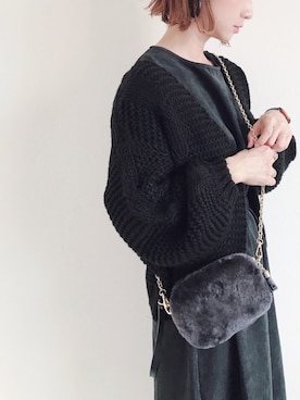 「GRL（グレイル）のアイテム（ピアス（両耳用））」を使った、SIZUさん（レディース・156cm）の秋コーディネート