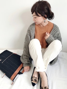 「PICHE ABAHOUSE（ピシェ アバハウス）のアイテム」を使った、SIZUさん（レディース・156cm）の秋コーディネート