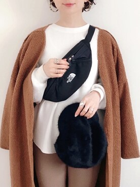 「GRL（グレイル）のアイテム（その他アウター）」を使った、SIZUさん（レディース・156cm）の冬コーディネート