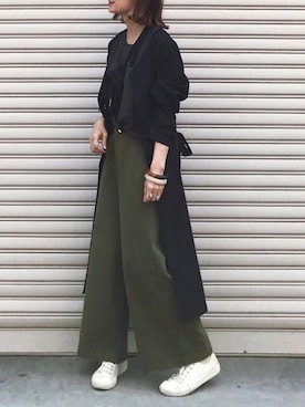 「GRL（グレイル）のアイテム（リング）」を使った、SIZUさん（レディース・156cm）の春コーディネート