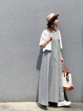 「GRL（グレイル）のアイテム（リング）」を使った、SIZUさん（レディース・156cm）の夏コーディネート