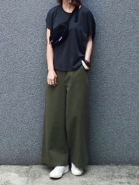 「LOWRYS FARM（ローリーズファーム）のヘンケイバングル　831862（バングル/リストバンド）」を使った、SIZUさん（レディース・156cm）の夏コーディネート