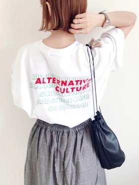 「SEVENDAYS=SUNDAY（セブンデイズサンデイ）のアイテム」を使った、SIZUさん（レディース・156cm）の夏コーディネート