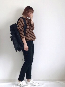 「mercibeaucoup,（メルシーボークー）のアイテム」を使った、SIZUさん（レディース・156cm）の秋コーディネート