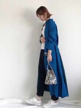 「mercibeaucoup,（メルシーボークー）のアイテム」を使った、SIZUさん（レディース・156cm）の秋コーディネート