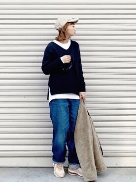 「URBAN RESEARCH Sonny Label（アーバンリサーチサニーレーベル）のアイテム（ブルゾン）」を使った、SIZUさん（レディース・156cm）の秋コーディネート