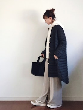 「キルティングコート」｜SIZUさん（レディース・156cm）の秋コーディネート