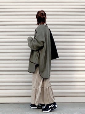 「Ne-net（ネネット）のアイテム（ブルゾン）」を使った、SIZUさん（レディース・156cm）の秋コーディネート