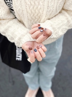 「NIKE（ナイキ）のNIKE W AIR MAX 97 LX (BIO BEIGE/BIO BEIGE-LIGHT CARBON) 【SP】（スニーカー）」を使った、SIZUさん（レディース・156cm）の冬コーディネート