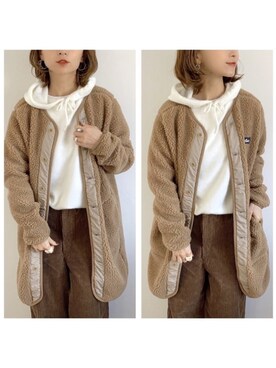 「WILD THINGS（ワイルドシングス）のアイテム（ジャケット/アウター）」を使った、SIZUさん（レディース・156cm）の冬コーディネート