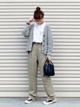 「BEAUTY&YOUTH UNITED ARROWS（ビューティーアンドユースユナイテッドアローズ）のBY フェイクレザースクエアミニボストン -2WAY- ◆（ボストンバッグ）」を使った、SIZUさん（レディース・156cm）の冬コーディネート