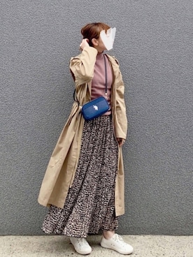 「tiptop（ティップトップ）のアイテム（その他アウター）」を使った、SIZUさん（レディース・156cm）の冬コーディネート