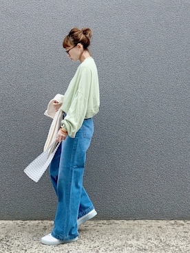 「URBAN RESEARCH Sonny Label（アーバンリサーチサニーレーベル）のアイテム（パンツ）」を使った、SIZUさん（レディース・156cm）の春コーディネート