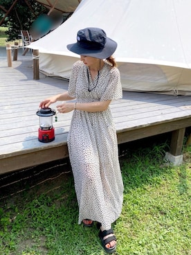 Grl グレイル の フレアスリーブダルメシアン柄カシュクールワンピース ワンピース Wear