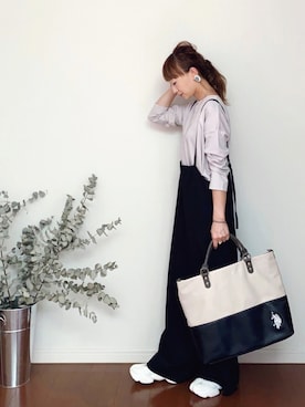 「URBAN RESEARCH Sonny Label（アーバンリサーチサニーレーベル）のアイテム（サロペット/オーバーオール）」を使った、SIZUさん（レディース・156cm）の夏コーディネート