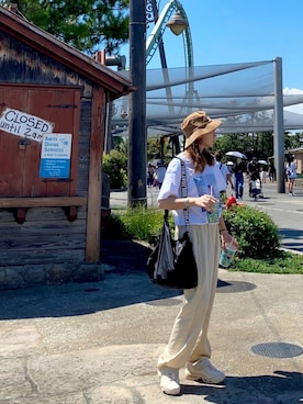 「ASTRAET（アストラット）のアイテム（アクセサリー）」を使った、SIZUさん（レディース・156cm）の夏コーディネート