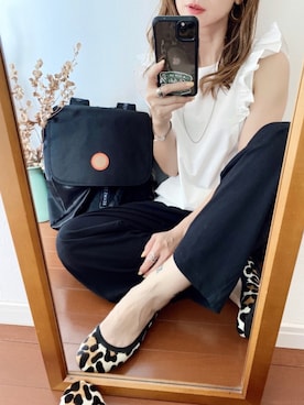 「kipling（キプリング）のアイテム」を使った、SIZUさん（レディース・156cm）の秋コーディネート