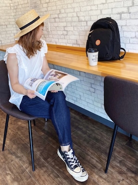 「kipling（キプリング）のアイテム」を使った、SIZUさん（レディース・156cm）の秋コーディネート