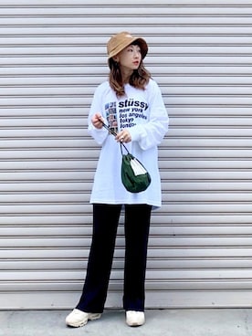 「GRL（グレイル）のアイテム（リング）」を使った、SIZUさん（レディース・156cm）の秋コーディネート