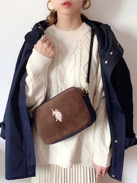 「URBAN RESEARCH Sonny Label（アーバンリサーチサニーレーベル）のアイテム（マウンテンパーカー）」を使った、SIZUさん（レディース・156cm）の秋コーディネート