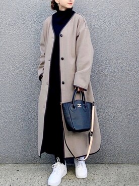「URBAN RESEARCH Sonny Label（アーバンリサーチサニーレーベル）のアイテム（その他アウター）」を使った、SIZUさん（レディース・156cm）の冬コーディネート