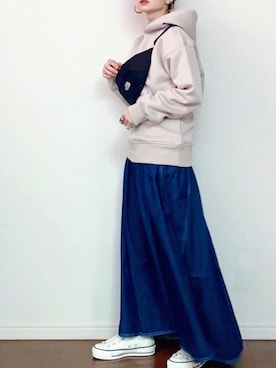「URBAN RESEARCH Sonny Label（アーバンリサーチサニーレーベル）のアイテム（ワンピース/ドレス）」を使った、SIZUさん（レディース・156cm）の冬コーディネート