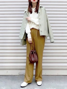 「GRL（グレイル）のアイテム（リング）」を使った、SIZUさん（レディース・156cm）の冬コーディネート