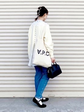 「socolla（ソコラ）のアイテム」を使った、SIZUさん（レディース・156cm）の冬コーディネート