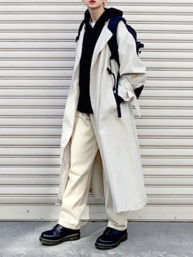 「socolla（ソコラ）のアイテム（トップス）」を使った、SIZUさん（レディース・156cm）の冬コーディネート