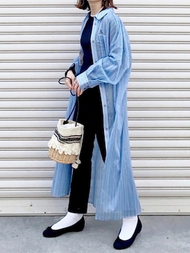「MK MICHEL KLEIN（エムケーミッシェルクラン）のアイテム（ワンピース/ドレス）」を使った、SIZUさん（レディース・156cm）の春コーディネート