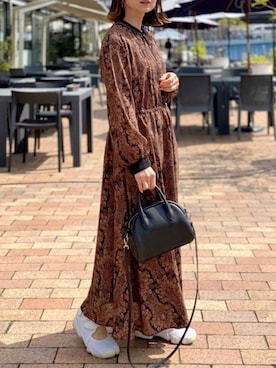 「URBAN RESEARCH Sonny Label（アーバンリサーチサニーレーベル）のアイテム（ワンピース/ドレス）」を使った、SIZUさん（レディース・156cm）の春コーディネート