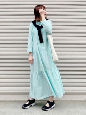 「春カラー」｜「アイテム（ワンピース/ドレス）」を使った、SIZUさん（レディース・156cm）の春コーディネート