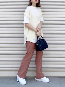 「GRL（グレイル）のアイテム（リング）」を使った、SIZUさん（レディース・156cm）の春コーディネート