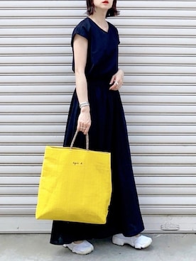 「ARKnets（アークネッツ）のアイテム」を使った、SIZUさん（レディース・156cm）の春コーディネート
