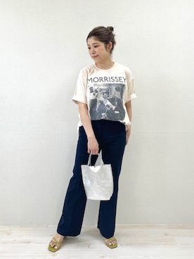 「MARLON FIRENZE（マーロンフィレンツェ）のアイテム」を使った、eveさん（レディース・158cm）の春コーディネート