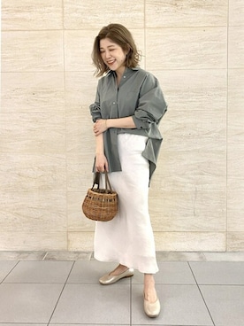 「CACHELLIE（カシェリエ）のアイテム」を使った、eveさん（レディース・158cm）の夏コーディネート