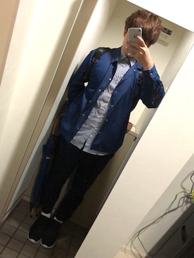 「Daniel Wellington」｜「アイテム（デニムジャケット）」を使った、ノラさん（メンズ・170cm）の春コーディネート