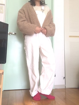 「TOMMY HILFIGER（トミーヒルフィガー）のアイテム（オールインワン・サロペット）」を使った、ここのつ。さん（レディース・160cm）の秋コーディネート