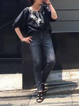 「甘辛mix」｜nano・universe lady's pressさん（レディース・162cm）の春コーディネート