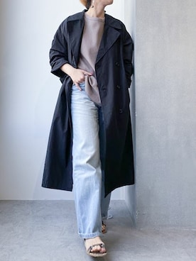 「NANO universe（ナノユニバース）のアイテム（その他アウター）」を使った、nano・universe lady's pressさん（レディース・162cm）の春コーディネート