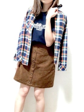 ネイビーtシャツ のレディース人気ファッションコーディネート Wear