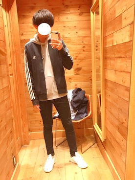 「アイテム（ピアス（片耳用））」を使った、kazuさん（メンズ・178cm）の秋コーディネート