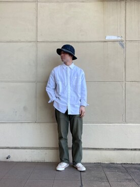 「schott（ショット）のSchott/ショット/ARMY FATIGUE PANTS/アーミー ファティーグ パンツ（その他パンツ）」を使った、tomoyaさん（メンズ・166cm）の冬コーディネート