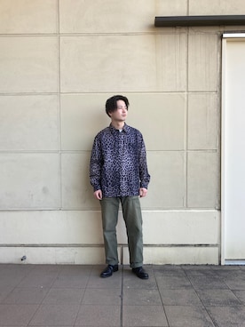 「schott（ショット）のSchott/ショット/ARMY FATIGUE PANTS/アーミー ファティーグ パンツ（その他パンツ）」を使った、tomoyaさん（メンズ・166cm）の冬コーディネート