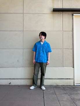 「schott（ショット）のSchott/ショット/ARMY FATIGUE PANTS/アーミー ファティーグ パンツ（その他パンツ）」を使った、tomoyaさん（メンズ・166cm）の春コーディネート