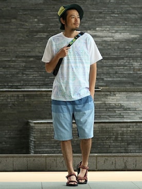 「チチカカ」｜ODKさん（メンズ・180cm）の夏コーディネート