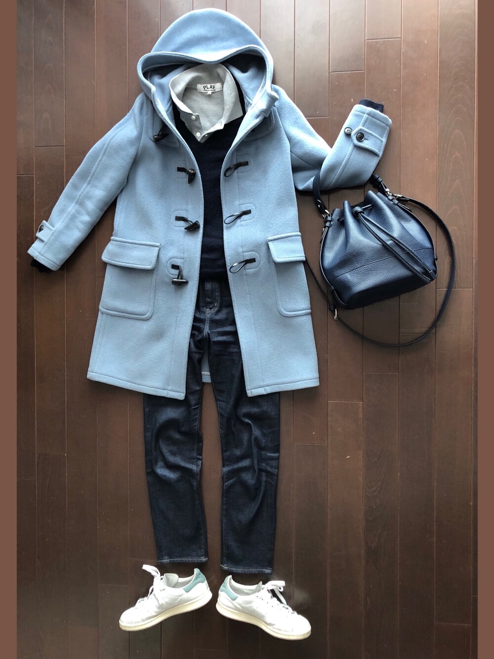 beautiful peopleのダッフルコートを使った人気ファッション